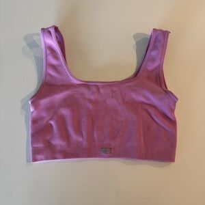 SET Active Pink SculptFlex Sports Bra - Box Cut Pink Medium